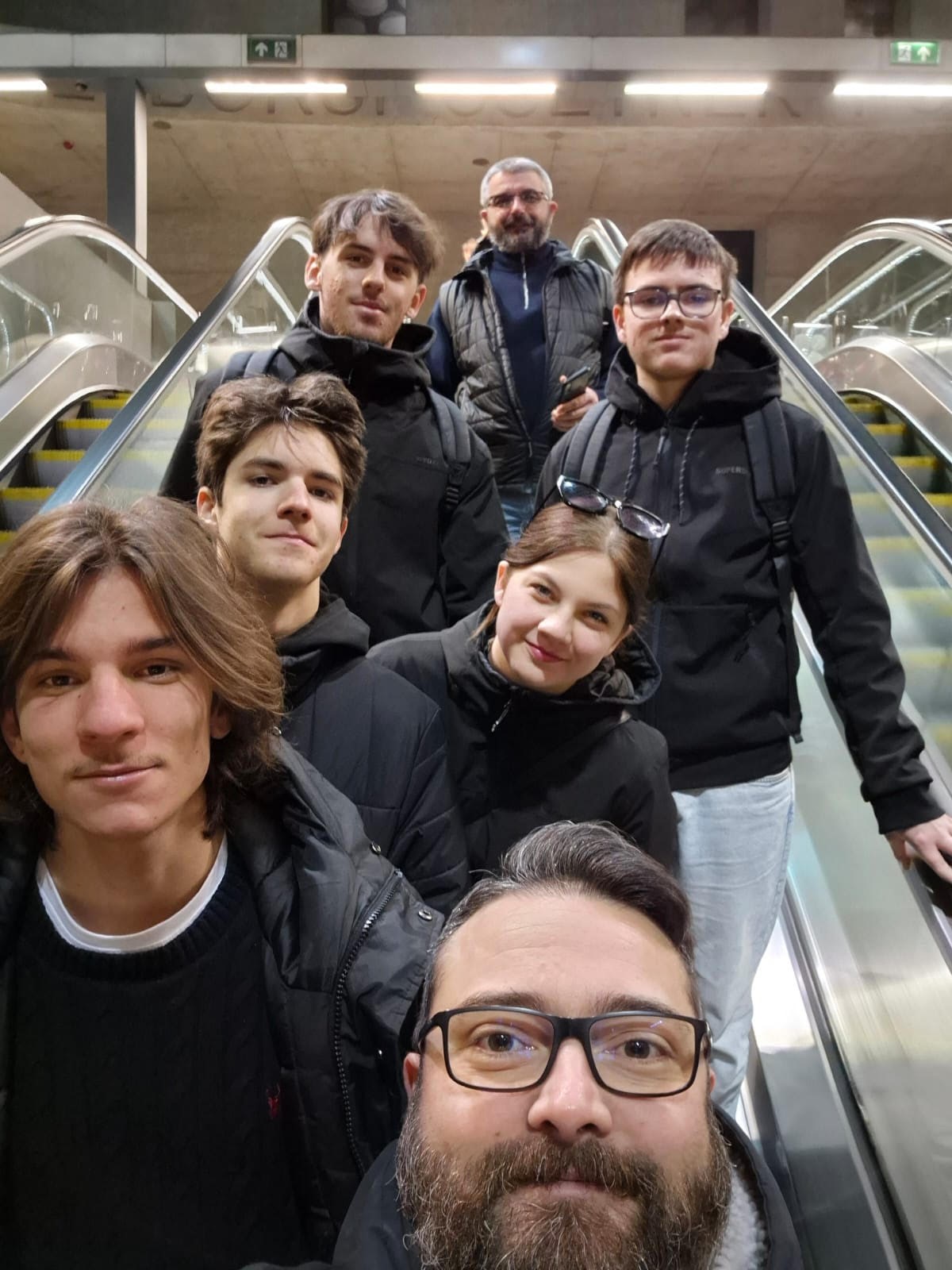 Dans les couloirs du métro de Budapest